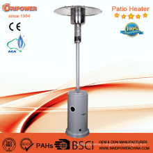Standing Floor Propane Outdoor Gas Patio Heater in Silver Color